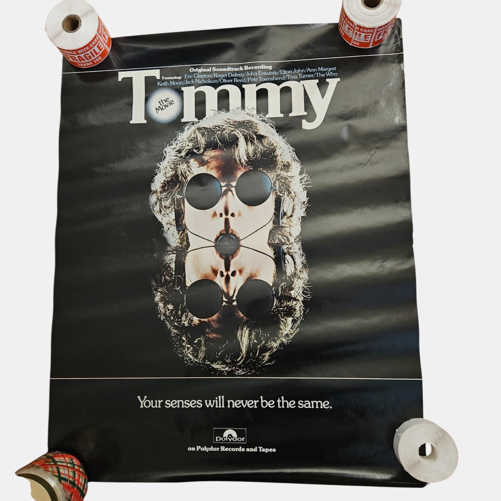 Tommy (Original Soundtrack) 1975 Movie Promo Poster‎ 22x28 Polydor The Who